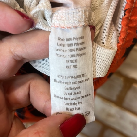 Crazy 8 Orange Tropical Graphic Print Swim Trunks, Toddler Size 2T. - Picture 5 of 6